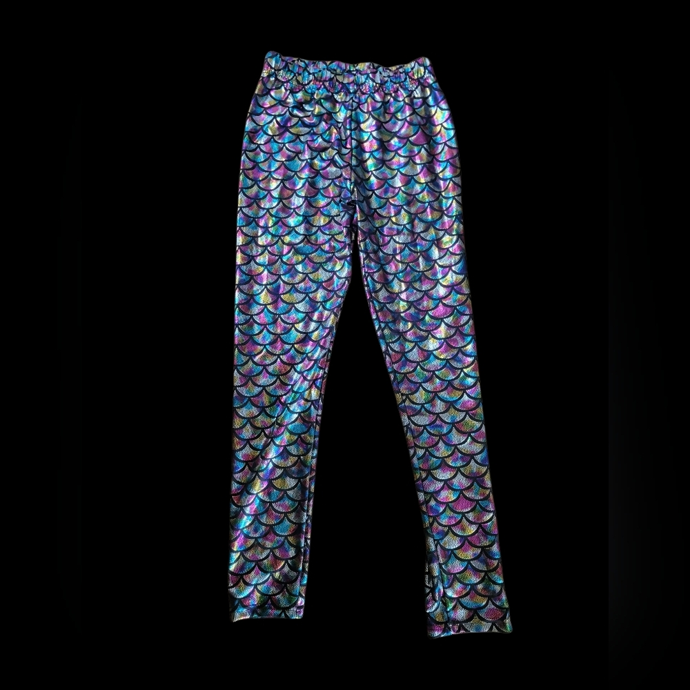 Colorful Mermaid Scale Leggings